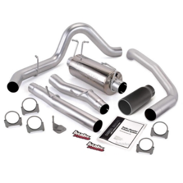 Picture of Banks Power 03-07 Ford 6-0L CCLB Monster Exhaust System - SS Single Exhaust w- Black Tip