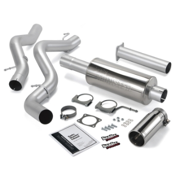 Picture of Banks Power 06-07 Chevy 6-6L SCLB Monster Exhaust System - SS Single Exhaust w- Chrome Tip