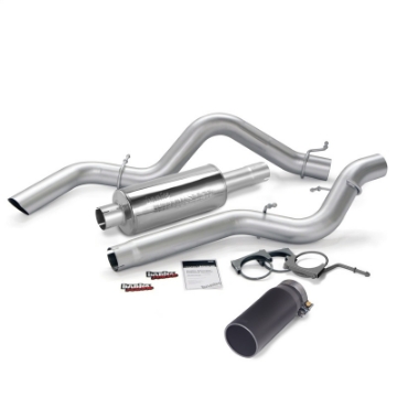 Picture of Banks Power 06-07 Chevy 6-6L ECSB Monster Exhaust System - SS Single Exhaust w- Black Tip