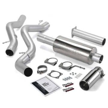Picture of Banks Power 06-07 Chevy 6-6L CCLB Monster Exhaust System - SS Single Exhaust w- Chrome Tip