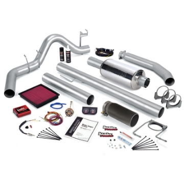 Picture of Banks Power 99-00 Dodge 5-9L Ext Cab Stinger System - SS Single Exhaust w- Black Tip