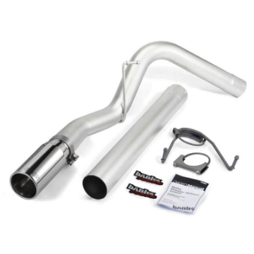 Picture of Banks Power 07-12 Dodge 6-7L SCLB-Mega Cab-SB Monster Exhaust Sys - SS Single Exhaust w- Chrome Tip