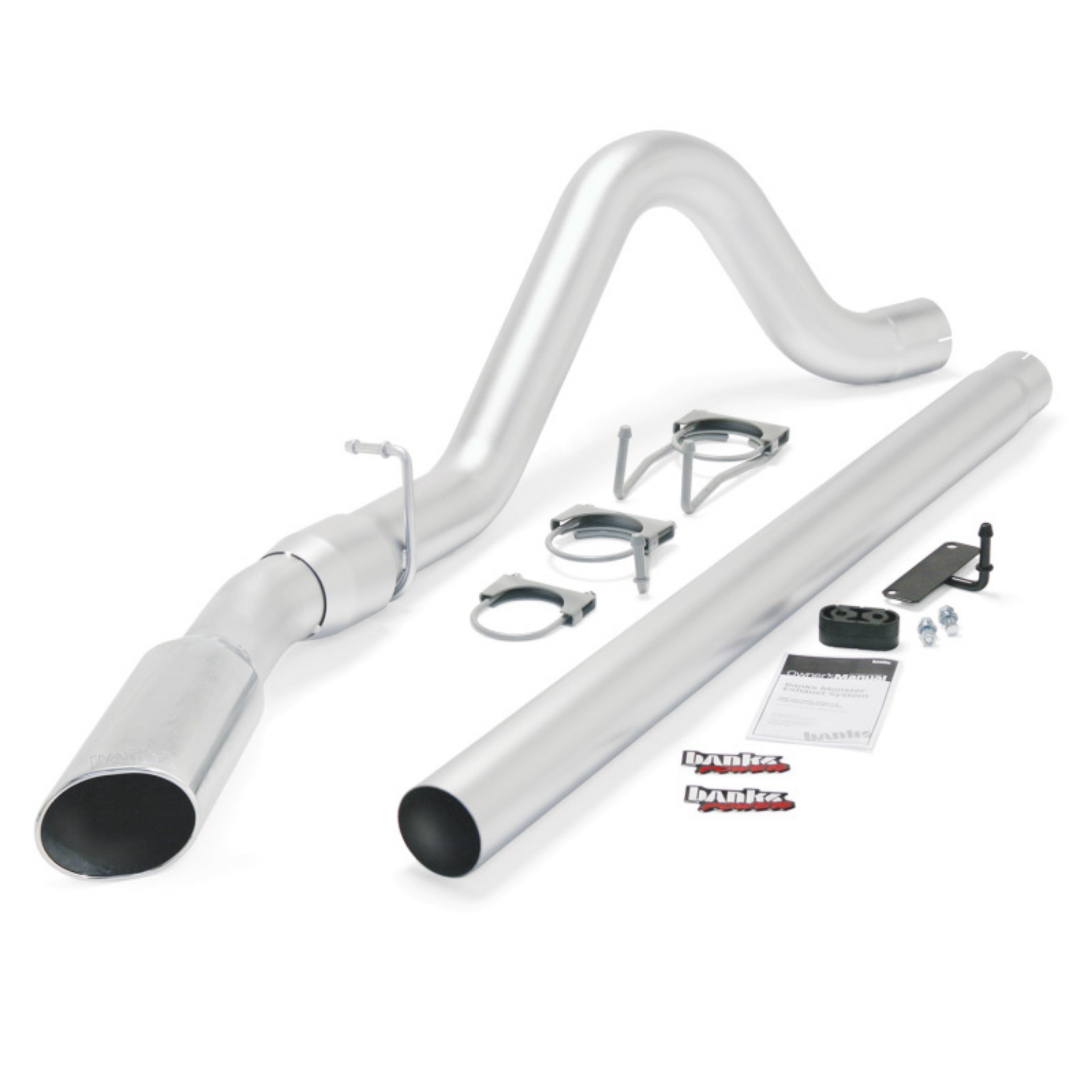 Picture of Banks Power 08-10 Ford 6-4L ECSB-CCSB SWB Monster Exhaust System - SS Single Exhaust w- Chrome Tip