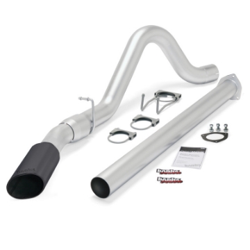Picture of Banks Power 11-13 Ford 6-7L F250-350 Monster Exh Sys - SS Single Exh w- Blk Tip