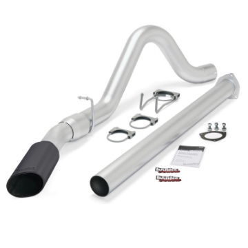 Picture of Banks Power 11-13 Ford 6-7L F250-350 Monster Exh Sys - SS Single Exh w- Blk Tip