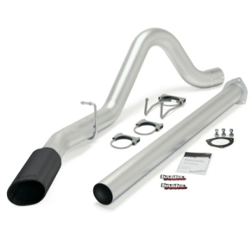 Picture of Banks Power 11-13 Ford 6-7L F250-350 Monster Exh Sys - SS Single Exh w- Blk Tip