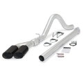 Picture of Banks Power 11-13 Ford 6-7L F250-350 Monster Exh Sys - SS Single-Dual Exh w- Blk Tips