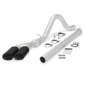 Picture of Banks Power 11-13 Ford 6-7L F250-350 Monster Exh Sys - SS Single-Dual Exh w- Blk Tips