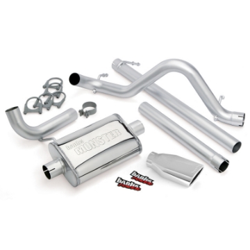 Picture of Banks Power 07-11 Jeep 3-8L Wrangler Unlimited - 4dr Monster Exh Sys - SS Single Exh w- Chrome Tip
