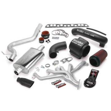 Picture of Banks Power 04-06 Jeep 4-0L Wrangler PowerPack System - SS Single Exhaust w- Black Tip