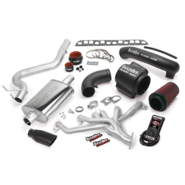Picture of Banks Power 04-06 Jeep 4-0L Wrangler PowerPack System - SS Single Exhaust w- Black Tip