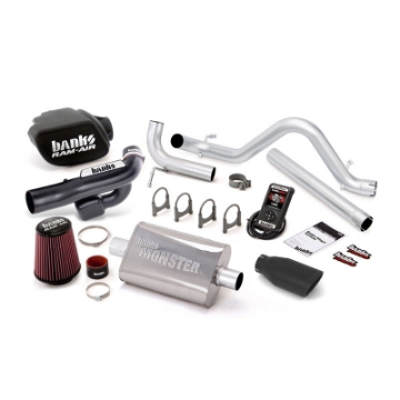 Picture of Banks Power 12-14 Jeep 3-6L Wrangler - 4dr Stinger Sys w- AutoMind - SS Single Exhaust w- Black Tip