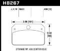 Picture of Hawk DR-97 Brake Pads for Strange w- 0-438in Center Hole