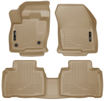 Picture of Husky Liners 2015 Ford Edge WeatherBeater Front & 2nd Row Combo Tan Floor Liners