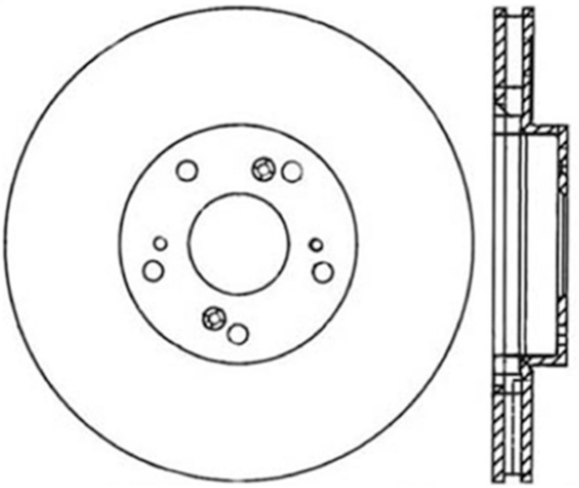 Picture of StopTech Power Slot Slotted 06-08 Honda Civic Si CRYO Front Left Rotor