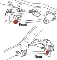 Picture of SPC Performance Front-Rear Lower Control Arm xAxis Joint Jeep 07-14 Wrangler - 93-98 Grand Cherokee