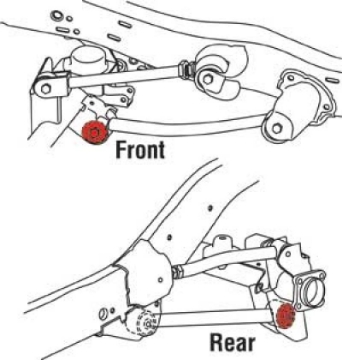 Picture of SPC Performance Front-Rear Lower Control Arm xAxis Joint Jeep 07-14 Wrangler - 93-98 Grand Cherokee