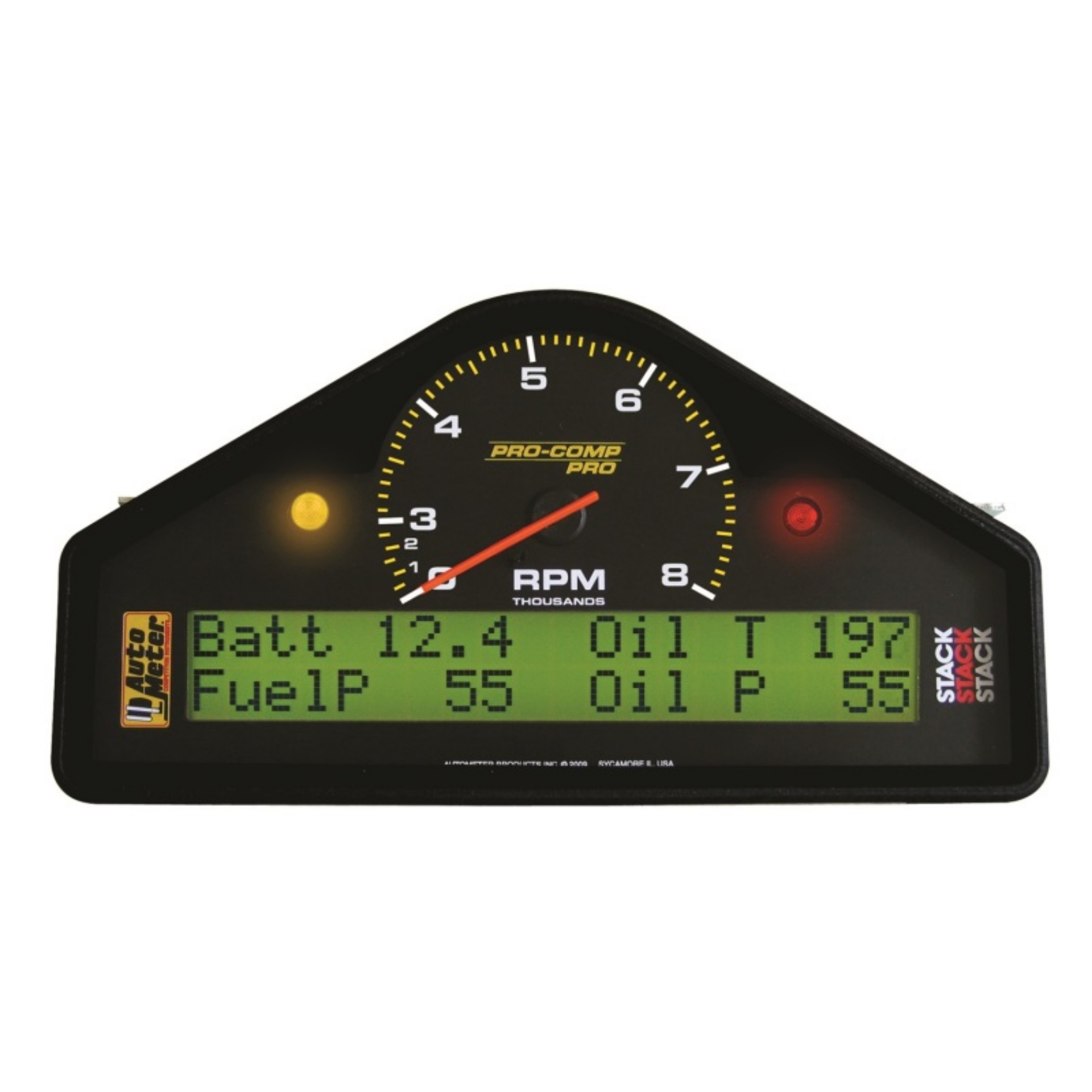 Picture of Autometer Pro-Comp Race Dash 0-8k RPM-Speed-Oil Press & Temp-WaterTemp-Fuel Pressure-Battery Gauge