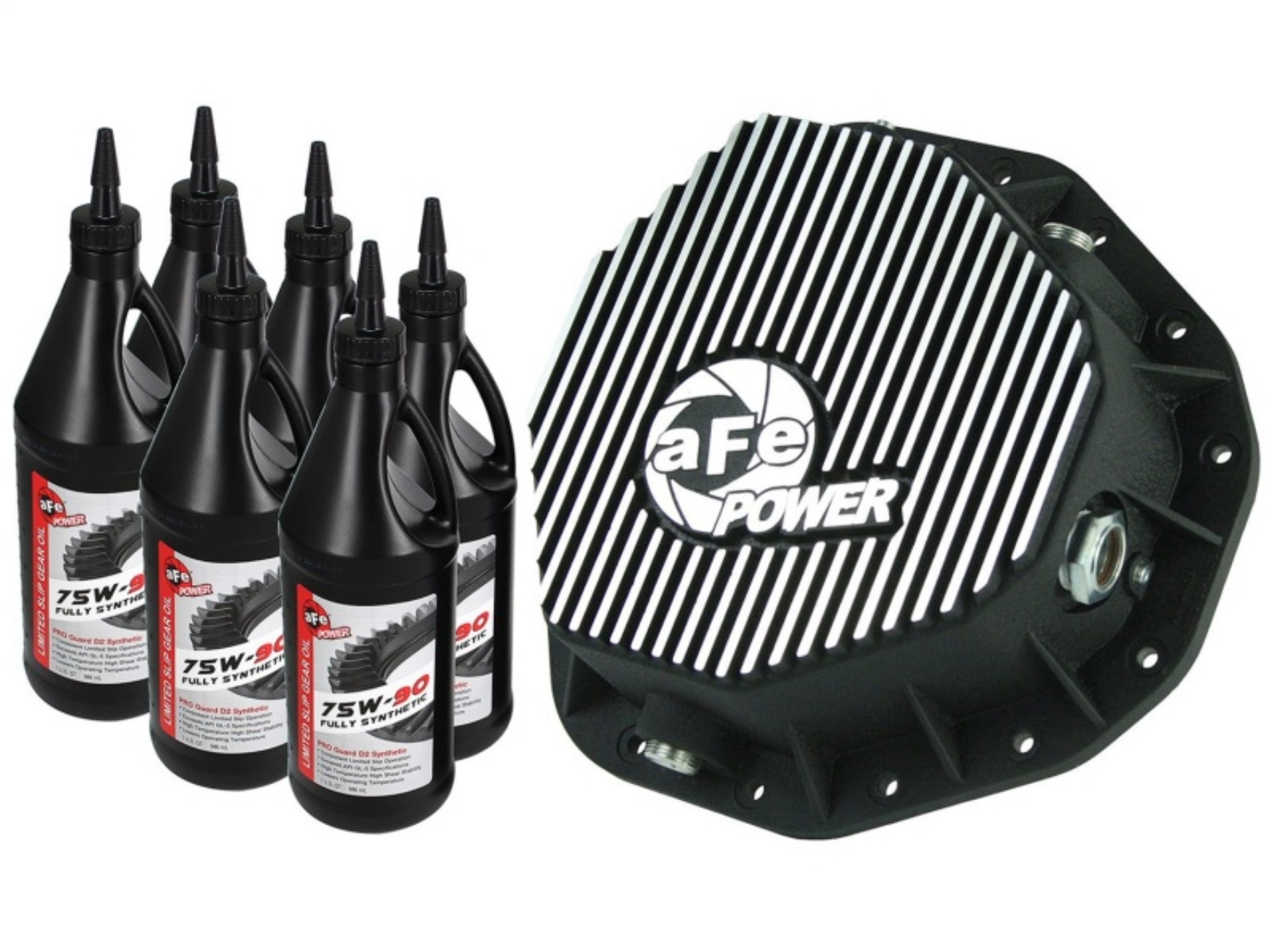 Picture of aFe Power Cover Rear Differential w- 75W-90 Gear Oil Dodge Diesel Trucks 03-05 L6-5-9L