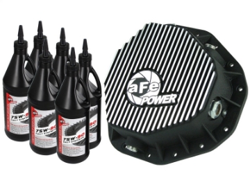Picture of aFe Power Cover Rear Differential w- 75W-90 Gear Oil Dodge Diesel Trucks 03-05 L6-5-9L