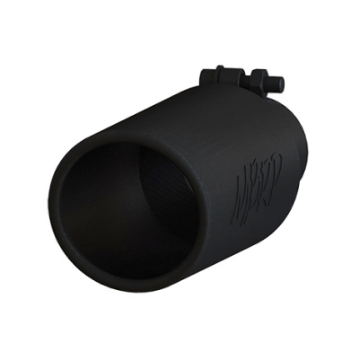 Picture of MBRP Universal Tip 4in O-D- Angled Rolled End 2-5in inlet 12in length Black