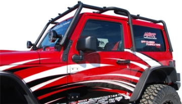 Picture of MBRP 07-10 Jeep Wrangler JK Front Roof Rack Extension 2 Door Black Coated