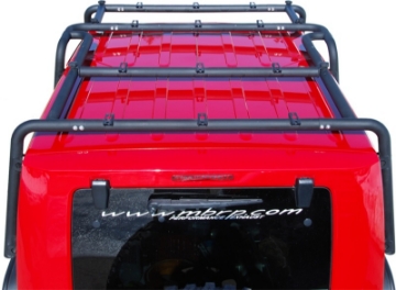 Picture of MBRP 07-10 Jeep Wrangler JK Front Roof Rack Extension 2 Door Black Coated