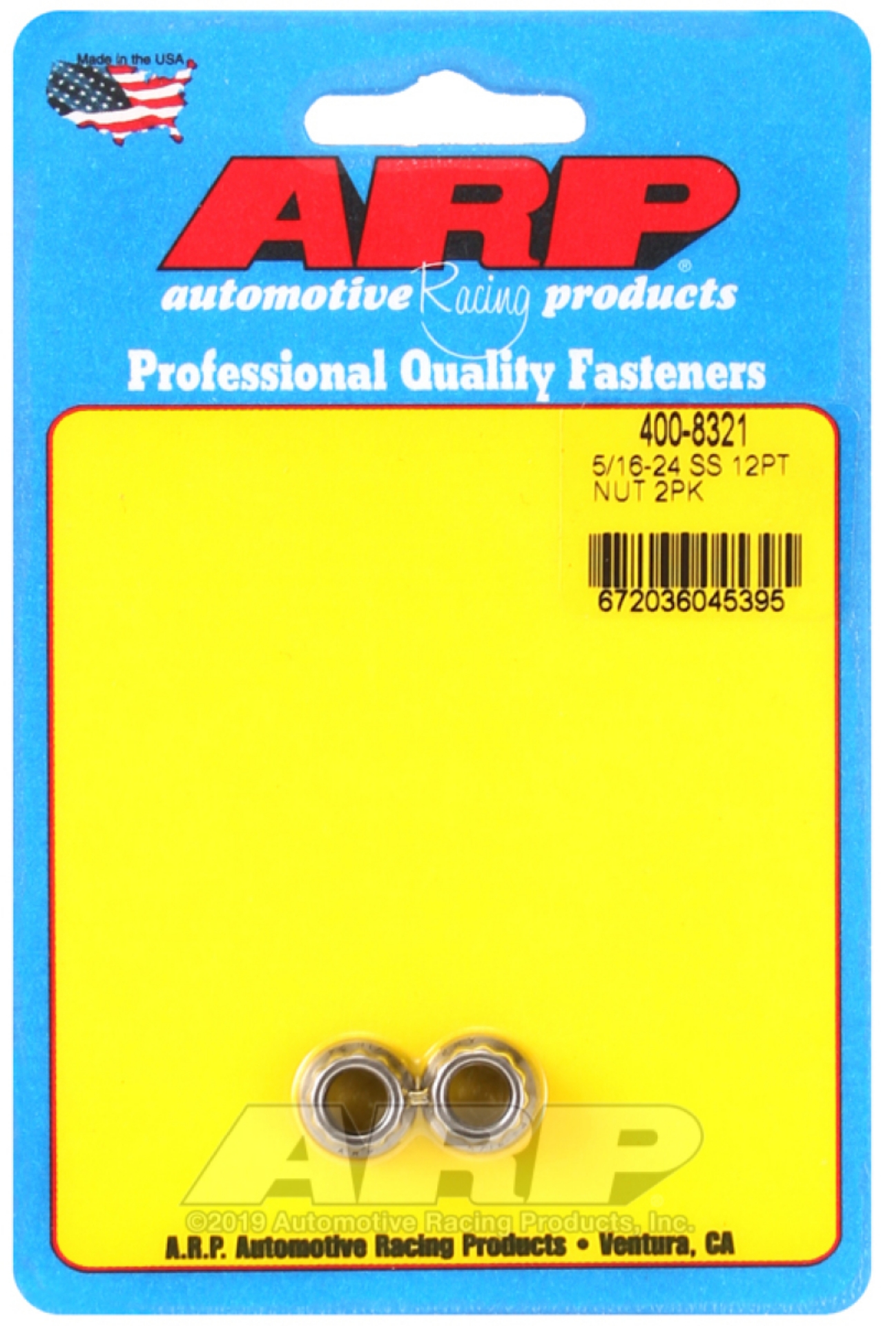 Picture of ARP 5-16 x 24 SS 12pt Nut Kit