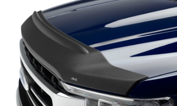 Picture of AVS 2021 Ford F-150 Excl- Tremor-Raptor Aeroskin II Textured Low Profile Hood Shield - Black