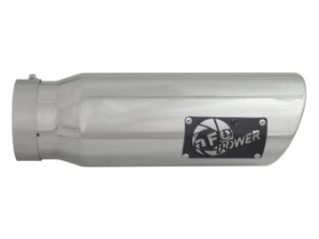 Picture of aFe Diesel Exhaust Tip Bolt On Polished 4in Inlet x 5in Outlet x 15in