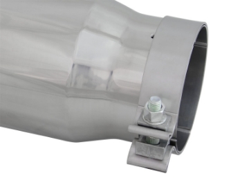 Picture of aFe Diesel Exhaust Tip Bolt On Polished 4in Inlet x 5in Outlet x 15in