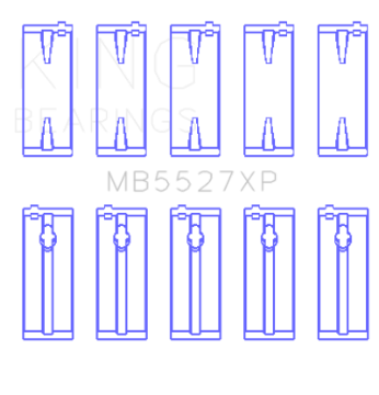 Picture of King Engine Bearings Toyota 4AGE-4AGZE 16V 1-6L Performance Main Bearing Set - Size STD