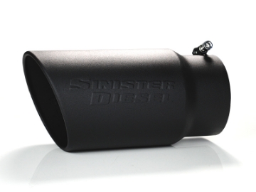 Picture of Sinister Diesel Universal Black Ceramic Coated Stainless Steel Exhaust Tip 5in to 6in