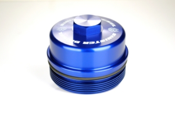 Picture of Sinister Diesel 03-07 Ford 6-0L Billet Blue Cap Kit