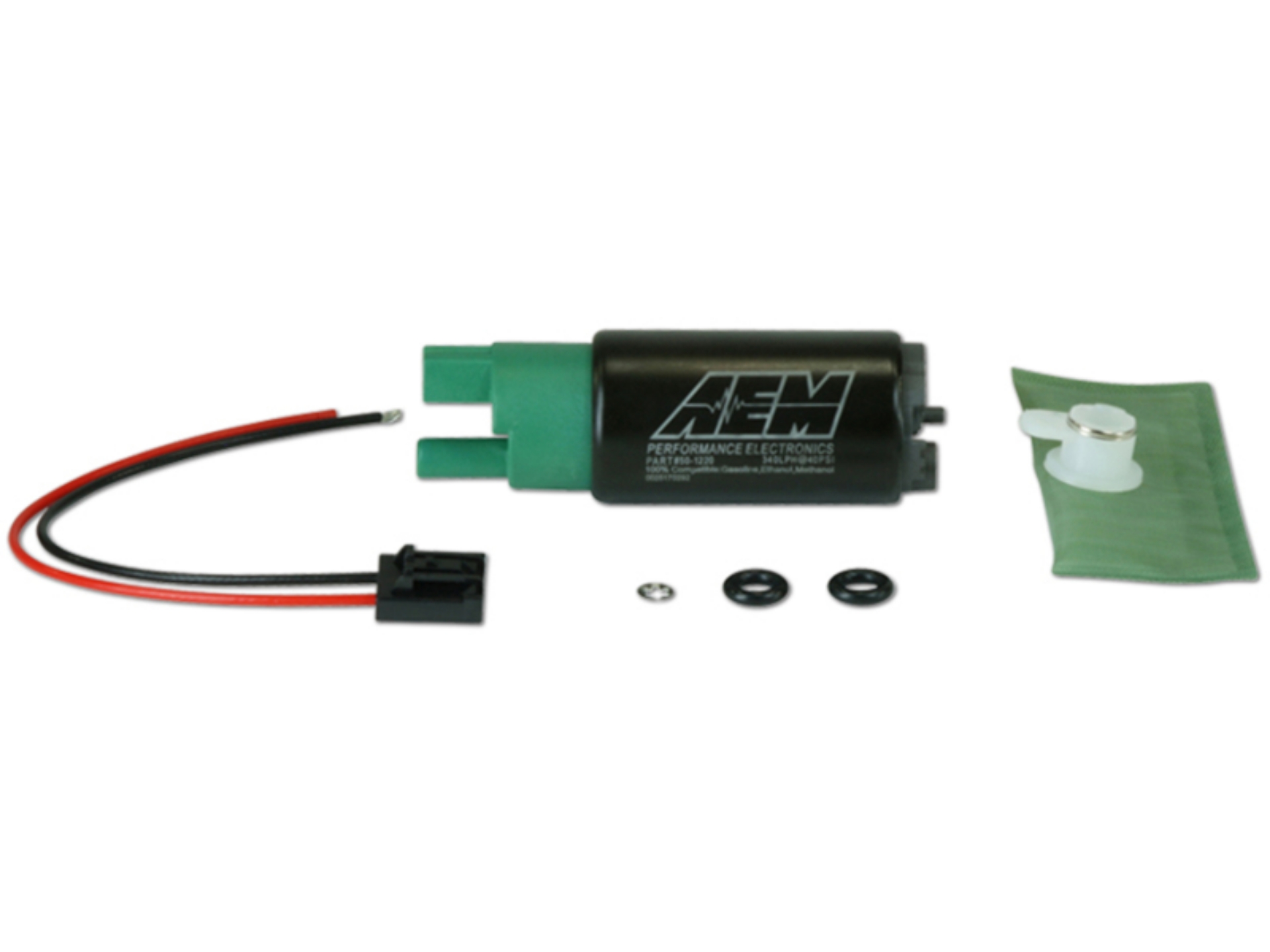 Picture of AEM 340LPH 65mm Fuel Pump Kit w-o Mounting Hooks - Ethanol Compatible