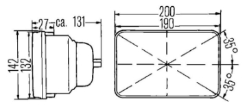 Picture of Hella Headlamp Insert Esh Fa Gn Mgs12 Single
