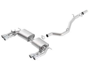 Picture of Borla 13-15 Audi S3 S-Type Dual Round Rolled Catback Exhaust