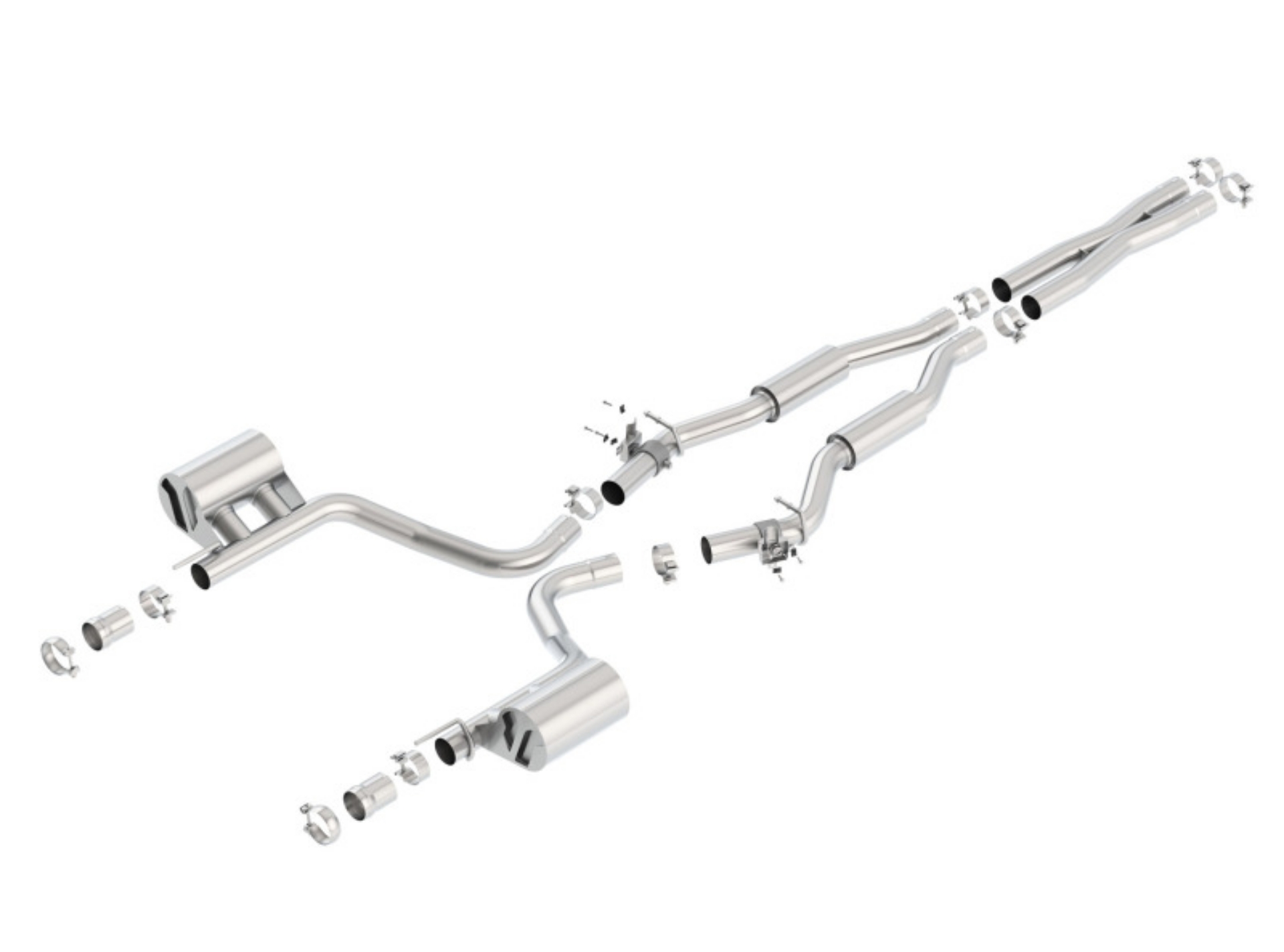 Picture of Borla 2015 Dodge Challenger SRT-392 Hemi 6-4L V8 S-TYPE Catback Exhaust w- Valves Factory Bezel