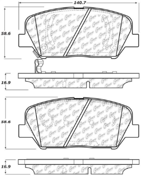 Picture of StopTech 11-15 Kia Optima Street Performance Front Brake Pads