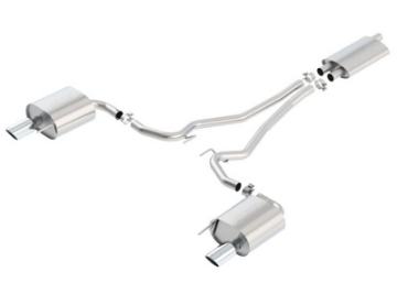 Picture of Borla 15-16 Ford Mustang EcoBoost 2-3L AT-MT EC-Type Cat Back SS Single Round Rolled Tips Exhaust