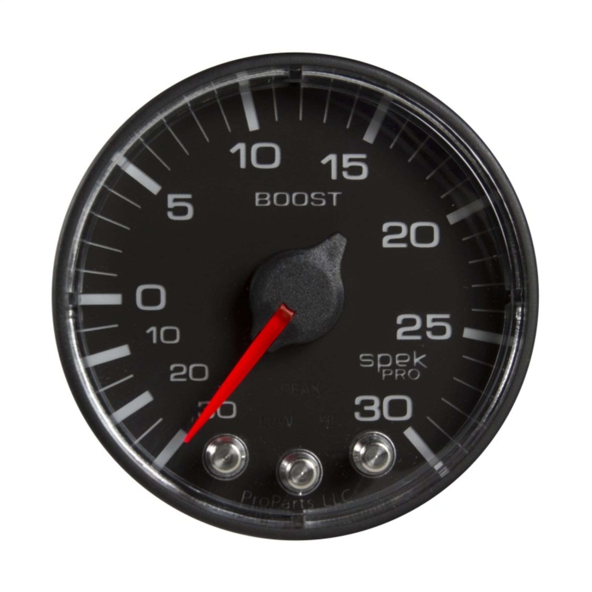 Picture of Autometer Spek-Pro 52-4mm 30inHG-30PSI Digital Stepper Motor Vac-Boost Gauge