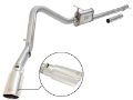 Picture of aFe MACHForce XP Exhaust 3in-3-5in SS Single Side Ext CB w- Polish Tip 99-04 Ford F-250 V8 5-4L-6-8L