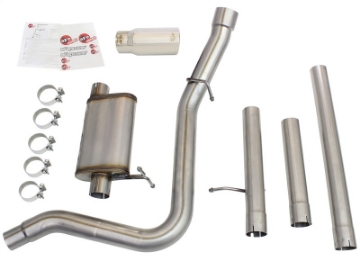 Picture of aFe MACHForce XP Exhaust 3in-3-5in SS Single Side Ext CB w- Polish Tip 99-04 Ford F-250 V8 5-4L-6-8L