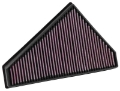 Picture of K&N Replacement Panel Air Filter Left Side 2014-2015 Jaguar F-Type 3-0L-5-0L