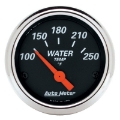 Picture of Autometer Designer Black 2 1-16in 250 Deg F Electronic Water Temp Gauge