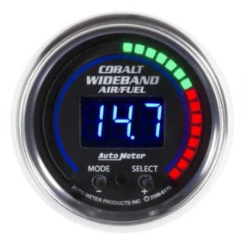 Picture of Autometer Cobalt 52mm Air-Fuel Ratio Pro Plus Digital w- Peak & Warning Gauge