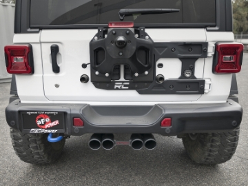 Picture of aFe Rebel Series 2-5in 304 SS Cat-Back Exhaust w- Black Tip 18-20 Jeep Wrangler JL