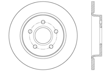 Picture of StopTech 12-15 Ford Focus w- Rear Disc Brakes Rear Right Slotted & Drilled Rotor