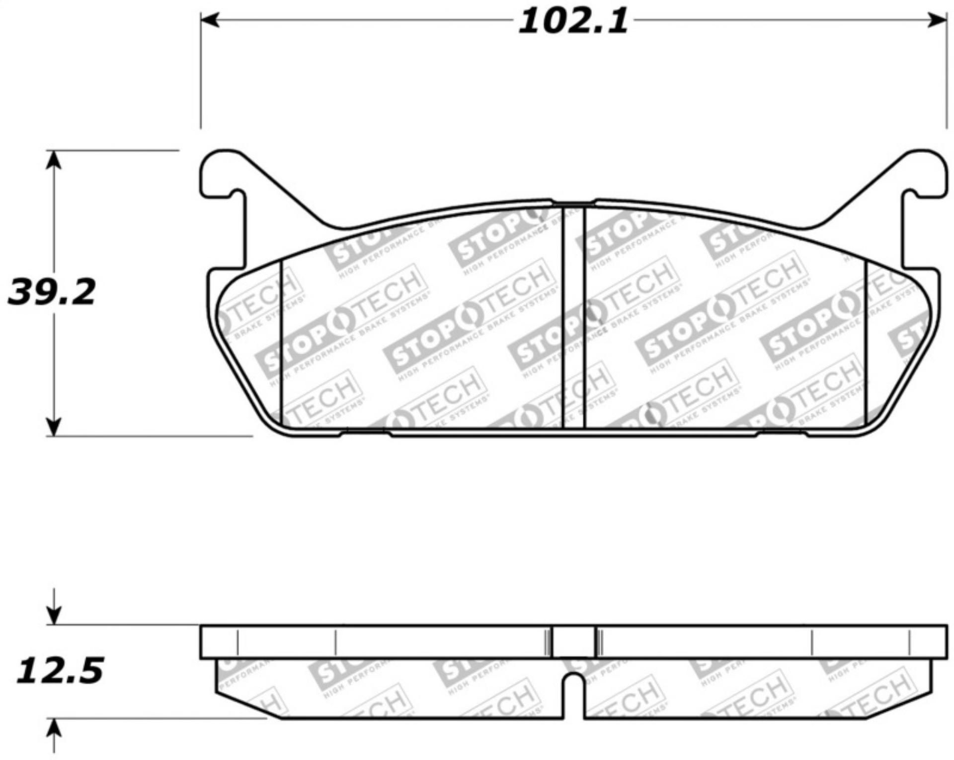 Picture of StopTech Street Touring 90-93 Mazda Miata Rear Brake Pads D525