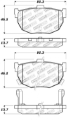 Picture of StopTech Street Touring Hyundai Elantra-Tiburon - Kia Spectra Rear Brake Pads
